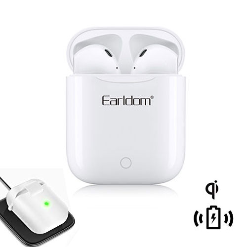 Earldom Wireless 5.0 Earbuds With Wireless Charging and Free Case